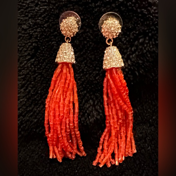 Jewelry - Tassel Earrings in a unique shade of pink- I have this style in other colors